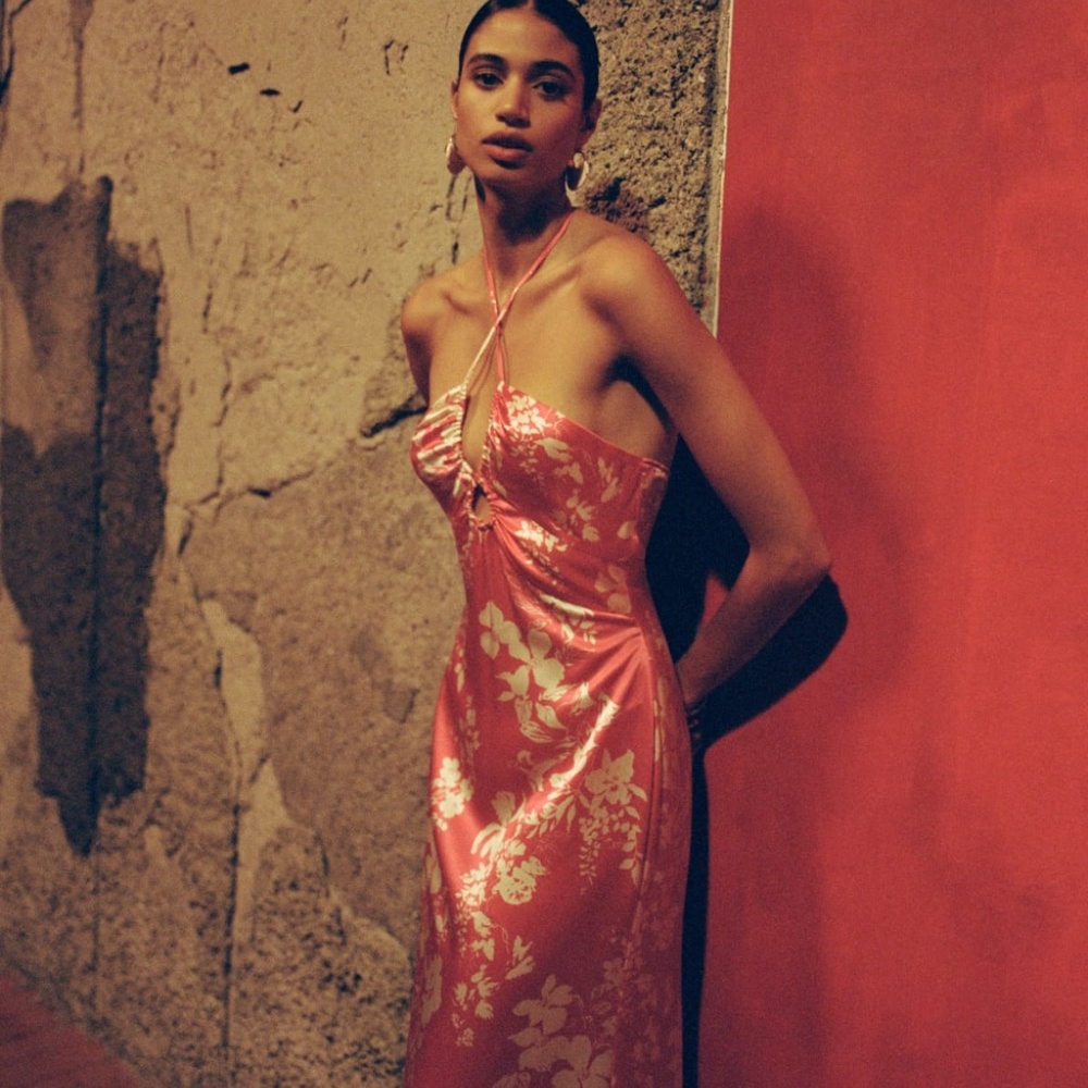 Reformation Antoni Silk Dress - Hothouse